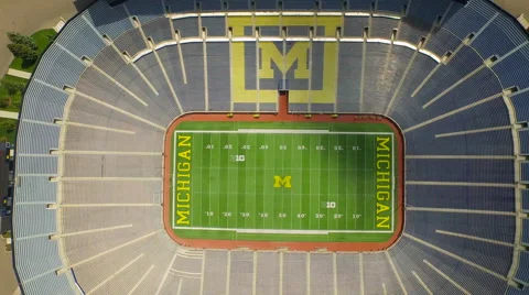 Ann Arbor Aerial Video stock 52591560