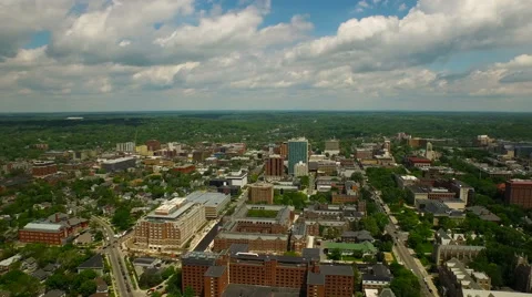 Ann Arbor Aerial Stock Footage 52592263