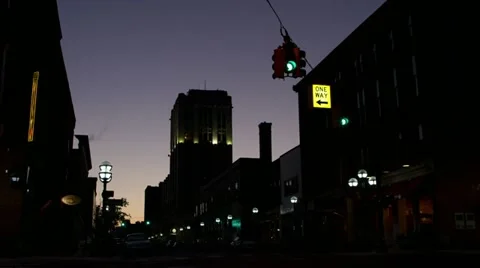 Ann Arbor Dawn Stock Footage 22771875