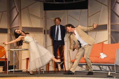  Anna Lena Class (v-l), Michael von Au, Pascal Breuer Schauspieler auf der... Stock Photos