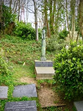 Anna Mahler Grave Stock Photos