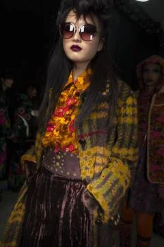  Anna Sui Fall 2020 backstage Anna Sui Fall 2020 Ready-to-Wear Collection ... Stockfoto's