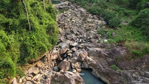 Annamite Range Serene Stream Flow HD Stock Footage 265952798