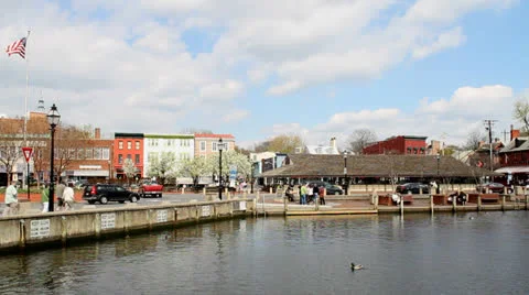 Annapolis Downtown Harbor Video stock 22841386