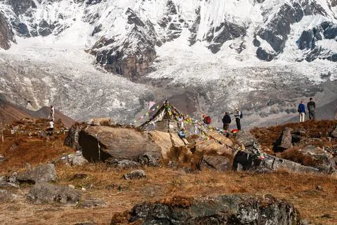 Annapurna base camp Stock Photos