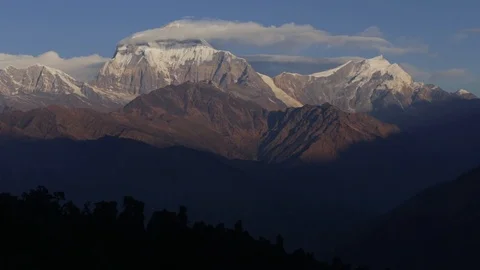 Annapurna clouds Stock Footage 91244021