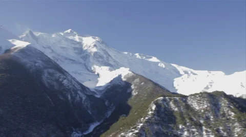 Annapurna Mountain Range Pan Shot 3 Stock Footage 42095152