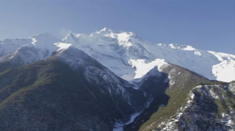 Annapurna Mountain Range Pan Shot 2 Stock Footage 42095507