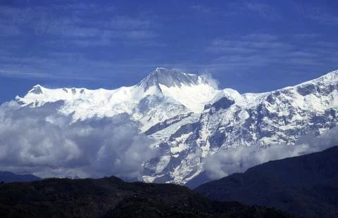 Annapurna Range, Nepal. Stock Photos