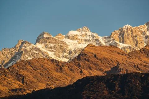 The Annapurna range Stock Photos