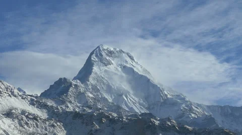 Annapurna south moving clouds Vidéo 48832701