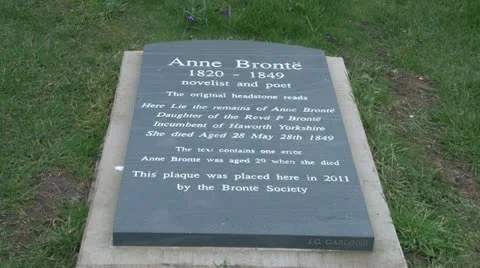 Anne Bronte Grave Stock Footage 11151686