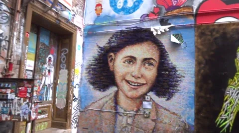 Anne frank museum berlin 스톡 동영상 32869657