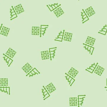 Annealing hardware quantum computer glyph vector seamless pattern Stock Illustration