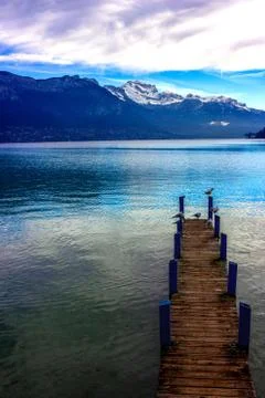 Annecy lake Stock Photos