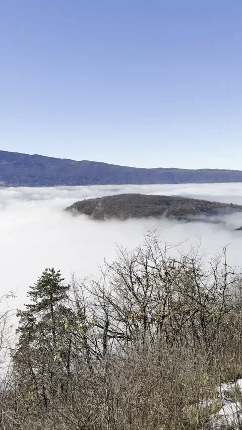 Annecy Lake view from mountain Stock Footage 320268465