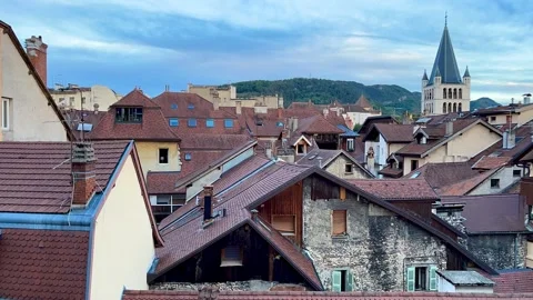 Annecy rooftops Stock Footage 232350291