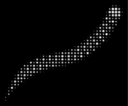 Annelid Worm Halftone Icon Illustrazione stock