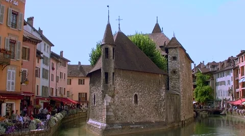 Annency, Palais de Isle, the old jail 005 Video stock 44613021
