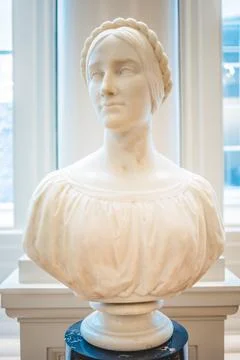 Annie Hutton's bust displayed at Dublin's National Gallery on Sept 23, 2018 Stock Photos