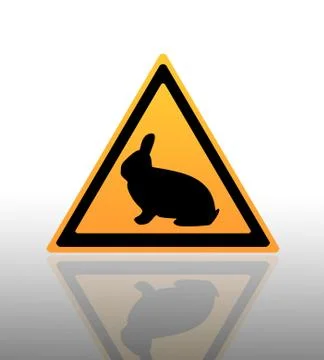 Annimal warning sign Stock Illustration