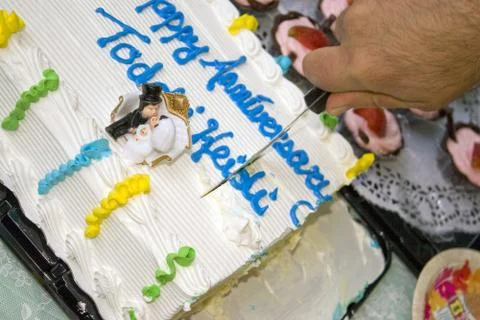 Anniversary Cake Stock Photos