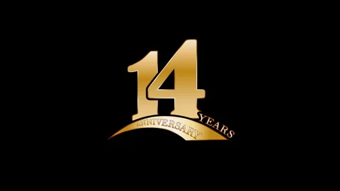 Anniversary date 14 years Stock Footage 312495336