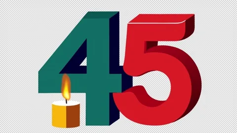 Anniversary date 45 库存影片 339044689