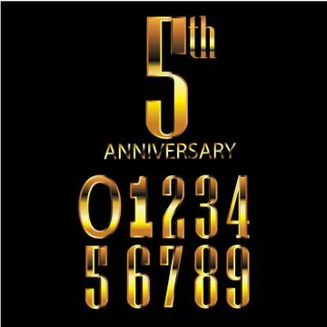 Anniversary design Stock Illustration