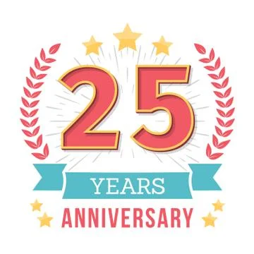 Anniversary Emblem Stock Illustration