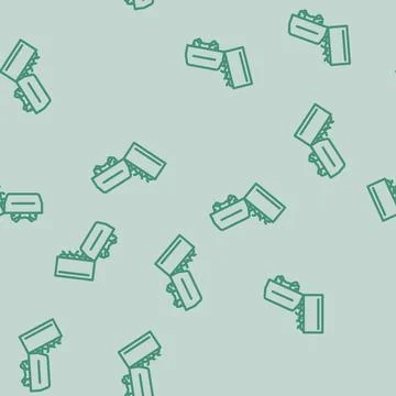 Anniversary gift box line vector seamless pattern Illustrazione stock