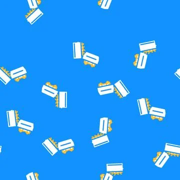Anniversary gift box vector seamless pattern Stock Illustration