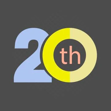 Anniversary icon with abstract elements Stock Illustration