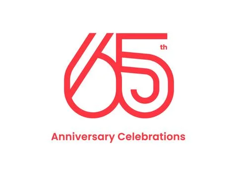 Anniversary logo or emblem design for event. Stock Illustration