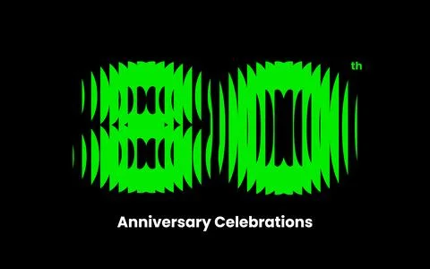 Anniversary logo or emblem design for event. Stock Illustration