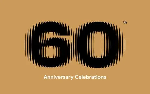 Anniversary logo or emblem design for event. Stock Illustration