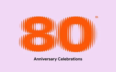 Anniversary logo or emblem design for event. Stock Illustration