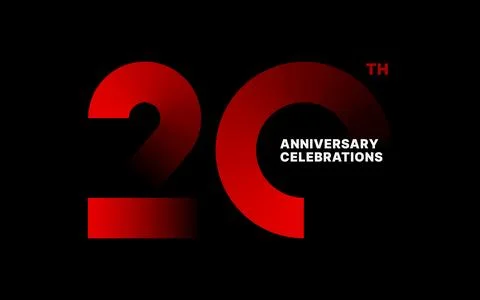 Anniversary logo or emblem design for event. 스톡 일러스트
