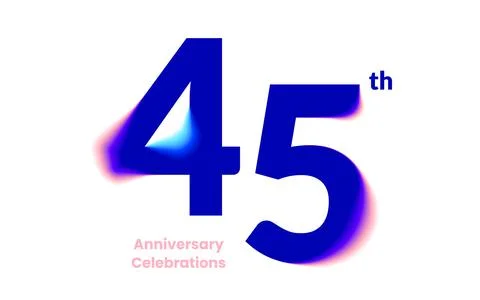 Anniversary logo or emblem design for event. Stock Illustration