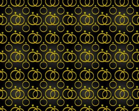 Anniversary pattern background shaped diamond ring Stock Illustration