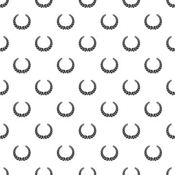 Anniversary wreath pattern seamless vector Stockillustratie