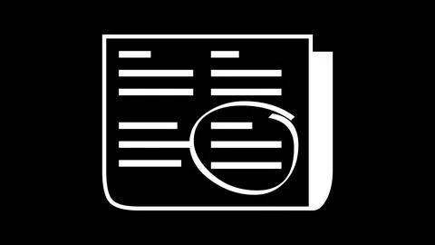 Annotation shape icon sign white color in black background Stock Illustration