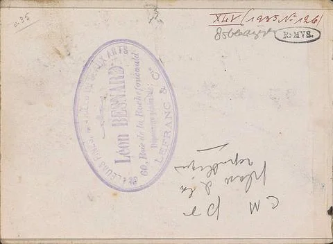 Annotations. Page 1, front bract, from Sketchbook XLV with 85 pages. Copyr... 스톡 사진