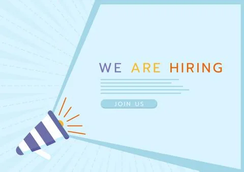 Announce background modern design with space for text for hiring or sale Stock Illustration