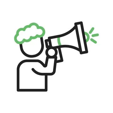 Announcement icon vector image. Stock Illustration