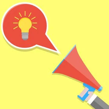 Announcement idea vector Stock Illustration