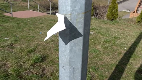 Announcement on a pole Stock-Footage 181577198