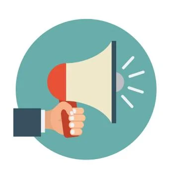 Announcement Vector Illustration Stock Illustration