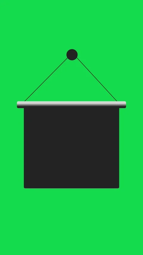 Announcements or presentations blank shape on transparent background. announceme Stock Footage 315285313