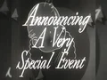 Announcing A Very Special Event New Baby Vintage Movie Film Title Graphic Retro HD Footage